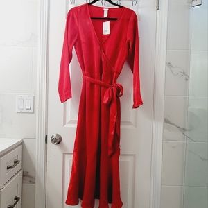 Red Silk Dress